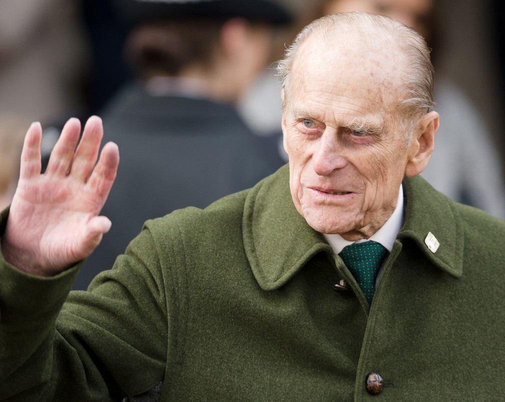 Morre o príncipe Philip, aos 99 anos Príncipe Philip — Foto: Leon NEAL / AFP