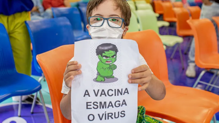 Vacinação de crianças contra a Covid-19 no Recife (PE) Crédito: Iggor Gomes/PCR